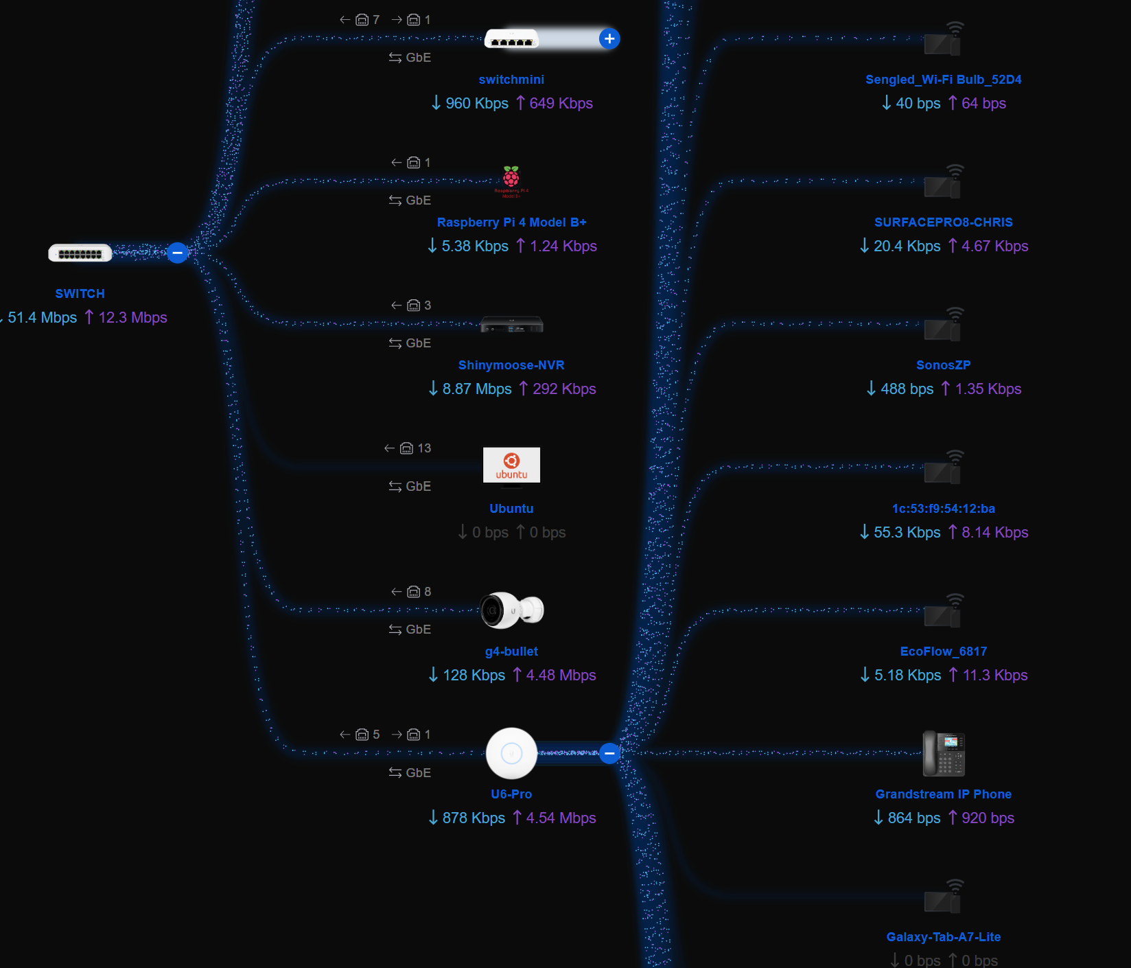 Live Network Topology View